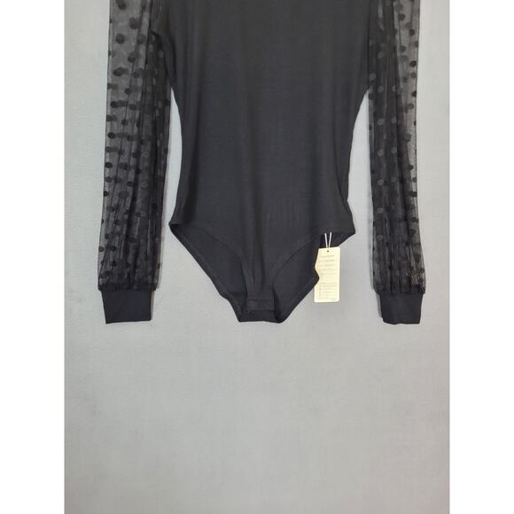 BUENOS NINOS Bodysuit For Women Mock Turtle Neck Long Sleeve Bodysuit Medium - Picture 4 of 7